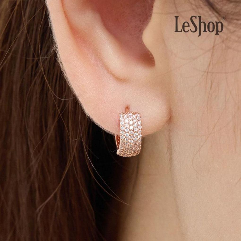 

[LsSHOP] 14K Pave Flow Earrings (Gold Plated)_LJ5006BRE