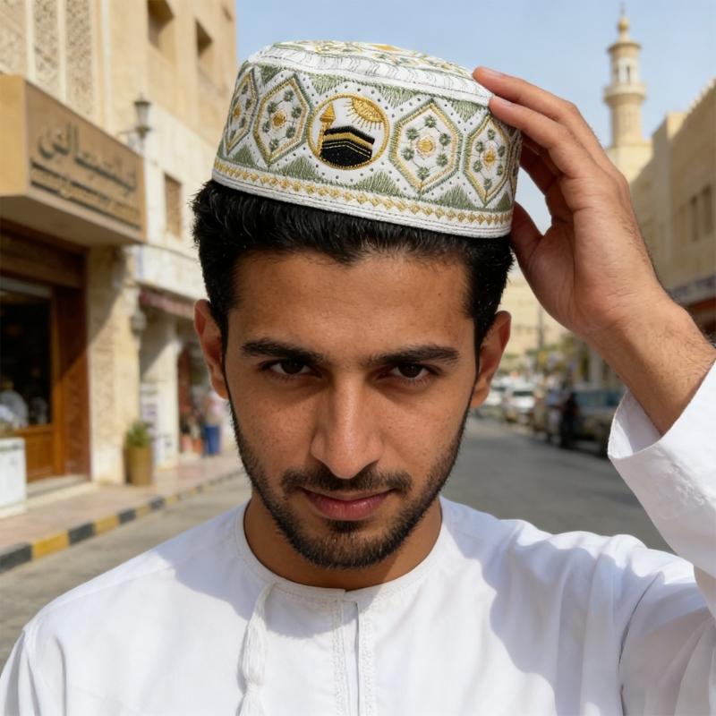 Bestickte jüdische Kippa Totenkopf-Abdeckung Traditionelles Design Leicht für religiöse Zeremonien und den täglichen Gebrauch
