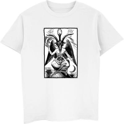 Sigil Des Baphomet T-Shirt Unisex Shirt Sommer Kurzarm Baumwollshirts Coole T-Shirts Tops Harajuku Streetwear Unisex Kleidung