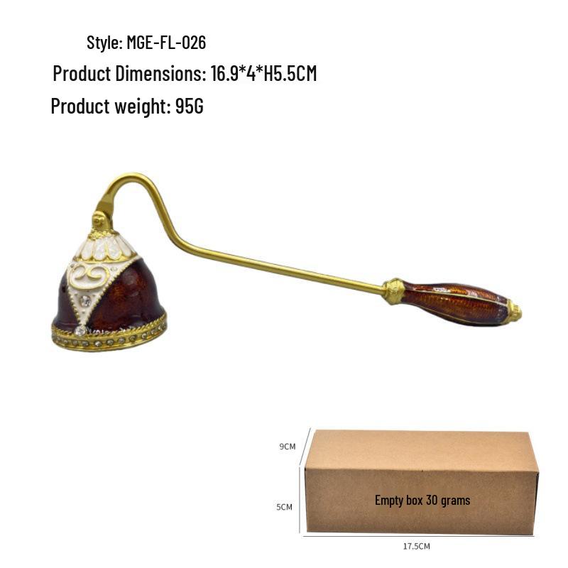 European Retro Handheld Candle Snuffer and Cover, Light Extinguisher Bell Tool, Perfect for Gifts.