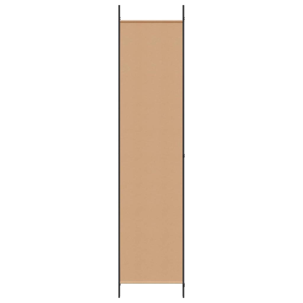 3 Panel Room Divider Beige 150 X 220 Cm Fabric