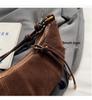 Chic Underarm Croissant Bag - Versatile Retro Leather Crossbody for Women