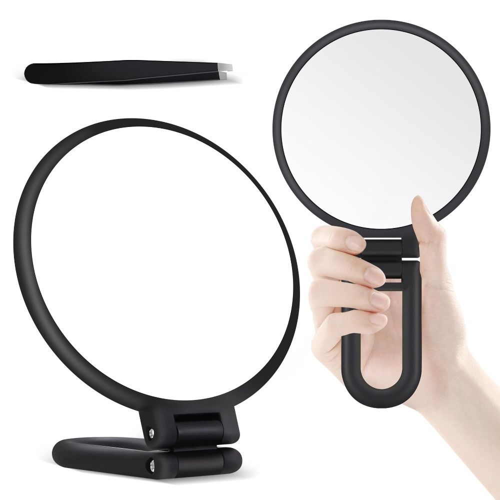 Faltbarer Kosmetikspiegel Doppelseitiger Handspiegel Professioneller Vergrößerungs-Handspiegel Salongebrauch