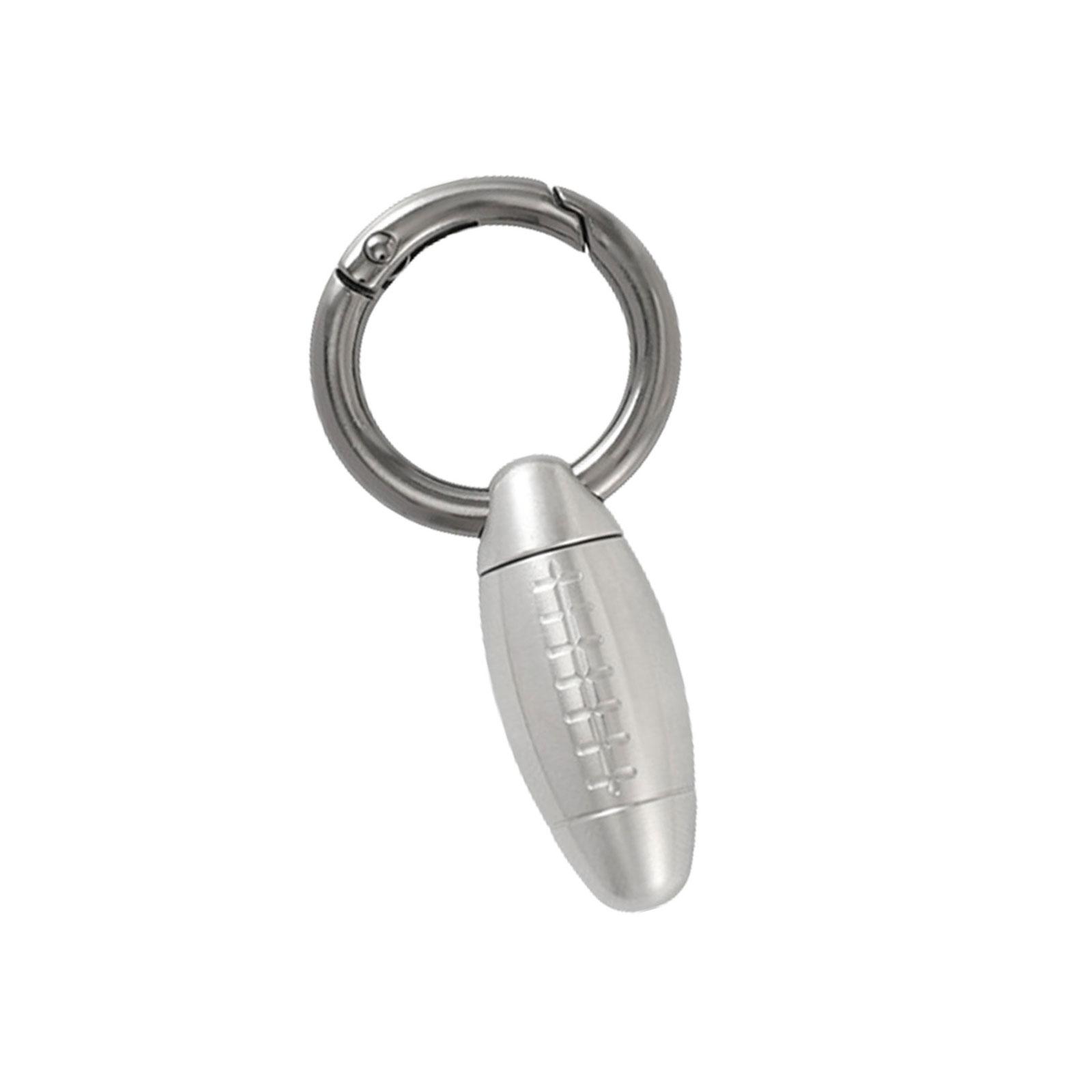 

Водонепроницаемые брелки для таблеток Карманный держатель для таблеток из нержавеющей стали Брелки для ключей Легкий дорожный футляр Бутылочки для лекарств S