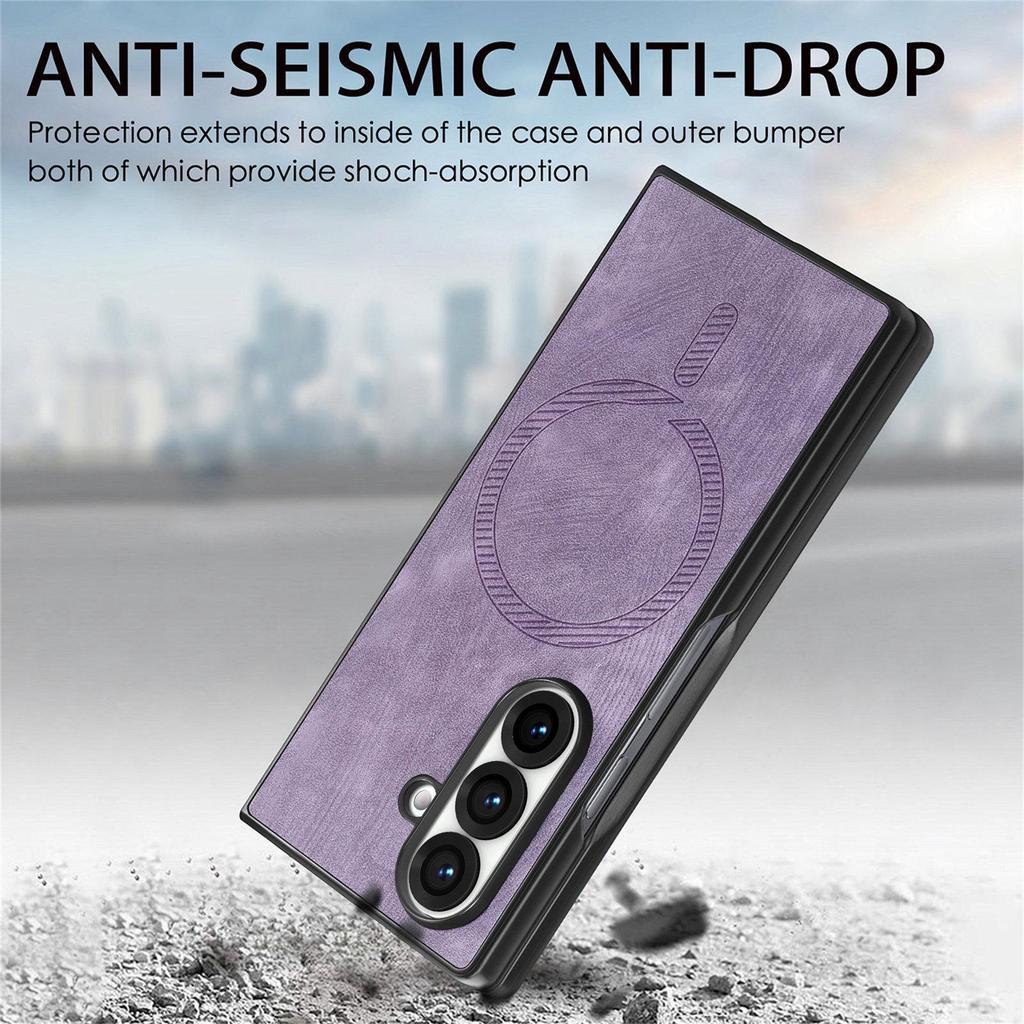 Samsung Z Fold7/Z Fold6 Magnetische Leder Schutzhülle