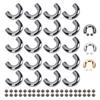 20 Ensembles Boucles de Connexion Pont Arqué Anneau en U Connecteurs de Sangle à Chaîne Alliage de Zinc Fer pour Sacs C