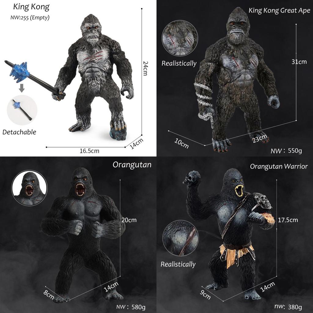 King Kong Gorilla Model Figure Skull Island Toy Perfectly Crafted Pvc Collectible For Imagination And Fun