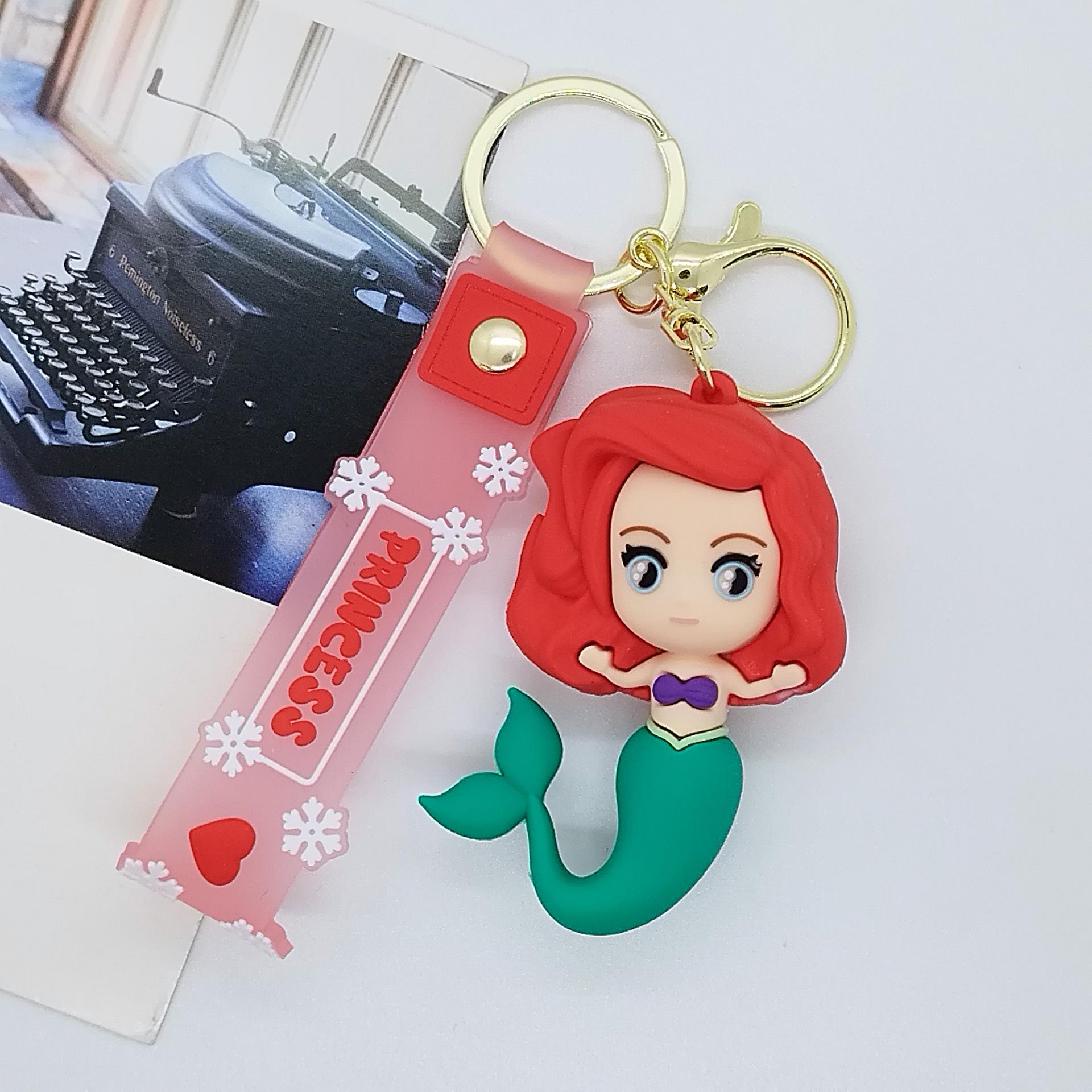 

Creative Cartoon Mermaid Doll Series Doll Keychain Bag Car Keychain Accessories Kawaii Cute Personalized Gifts Y2k Fashion Toys