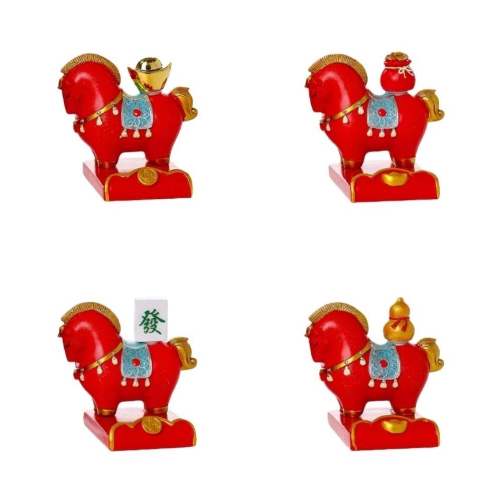 Year of The Horse 2026 Horse Year Figurines Mobile Phone Stand  Home Party Decor