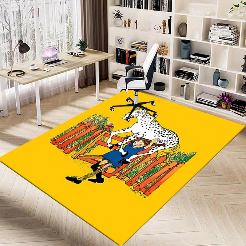 1PC Girl Horse Extra Large Non Slip Floor Carpet, Office, Family, Bedroom, Studio Large Area Rug Indoor Rugs