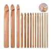 Brown Crochet Hooks Bamboo Bamboo Crochet Knitting Needle  for Knitting Scarves