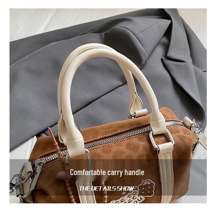 Women's Suede Frosted Handbag, One-Shoulder Crossbody Vegetable Basket Bag (2025)