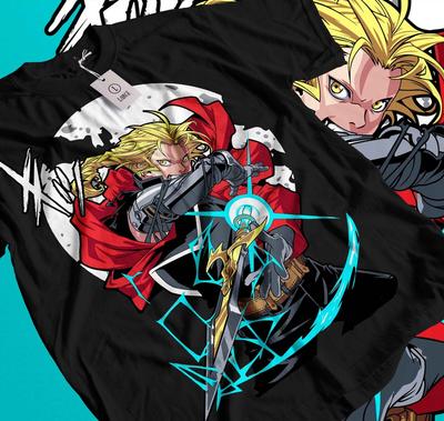 T-shirt Fullmetal Alchemist Brotherhood Alphonse Elric Maglietta Regalo Anime 475
