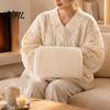 Soft Hand Pillow Solid Color Plush Pillow, Winter Stuffed Warming Muff, Fluffy Cold Weather Fuzzy Cushion for Children, Adults