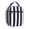 Bestseller Klassisch Marineblau und Weiß gestreift Eltern-Kind-Passend Wiederverwendbare Lunchtasche Wochenendausflug Isolierte Lunchtasche