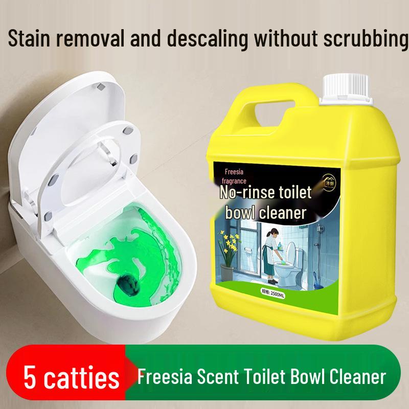No-Scrub Toilet Bowl & Bathroom Tile Cleaner - Removes Urine Scales & Yellow Stains