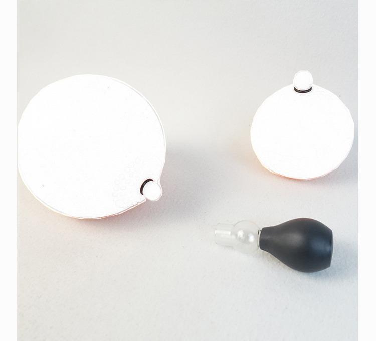 Glass Jar Spiked Rubber Ring Male Nipple Stimulator