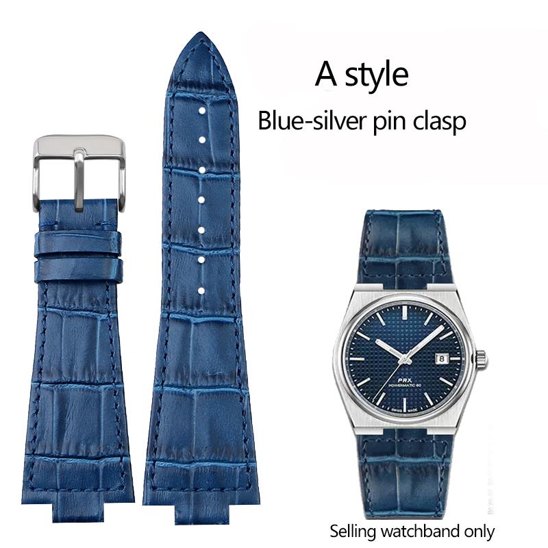 

Для часов серии Tissot PRX ремешок из натуральной кожи с концевым звеном Super Player T137.407 стальной ремешок браслет коричневый синий 12 мм 26mm-12mm