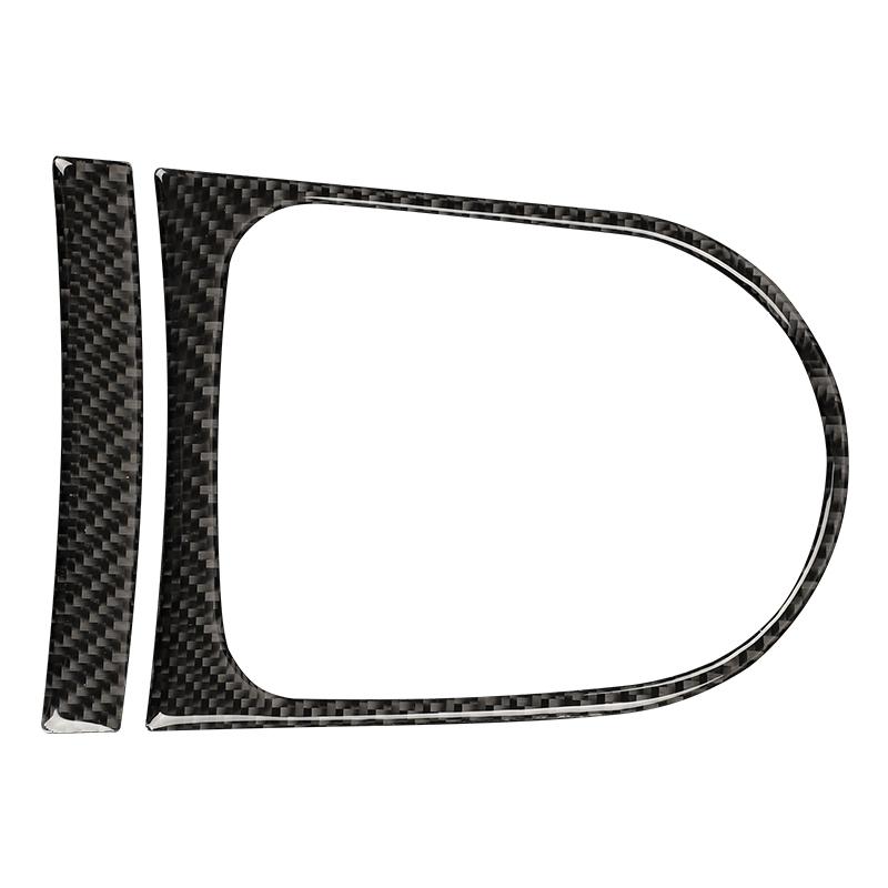 For Ford Mustang GT 2015- Accessories Carbon Fiber Interior Car Gear Shift Box Panel Cover Trim Frame Decorative Kit Sticker
