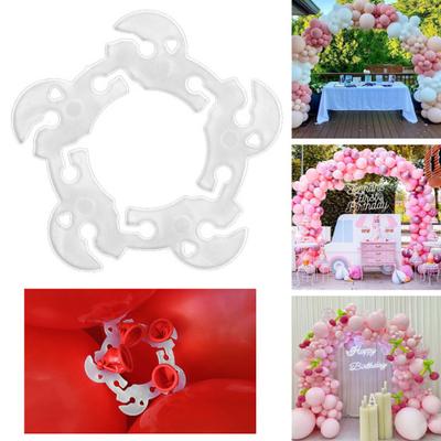 100Pcs Balloon Clips High Strength Not Easily Deformed Widely Used Balloon Arch Clip Connector Balloon Ring Buckle Kit