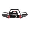 Metal Front Bumper with 2 LED Light & Remote Control Electric Winch for Traxxas TRX 4 SCX10II 90046