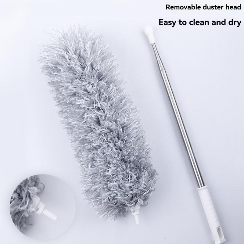 1pc Extended Long Feather Duster with Telescopic Function for Ceiling Cleaning, a Household Dust - Removing Broom