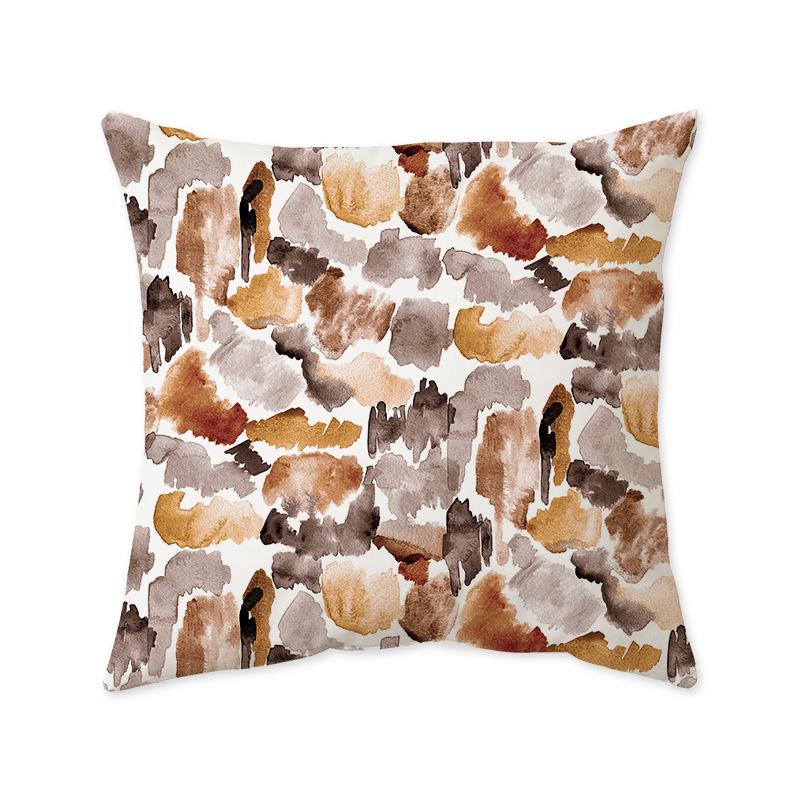 Nordic Geometric Ultra-Soft Cushion Cover, Retro Indian Light Luxury Sofa & Bedroom Lumbar Pillow