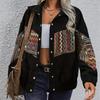 2025 Autumn New Collection, Ethnic Style, Collar Cardigan Coat, Women's, Autumn/Winter Style, Cardigan Top, Fashion Design