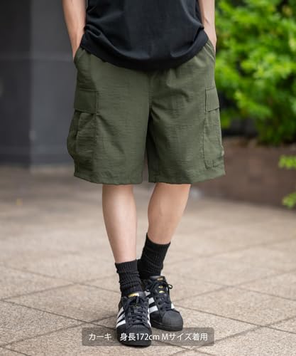 [IMPROVES] SIDEWAYSTANCE Poly Washer Wide Cargo Shorts