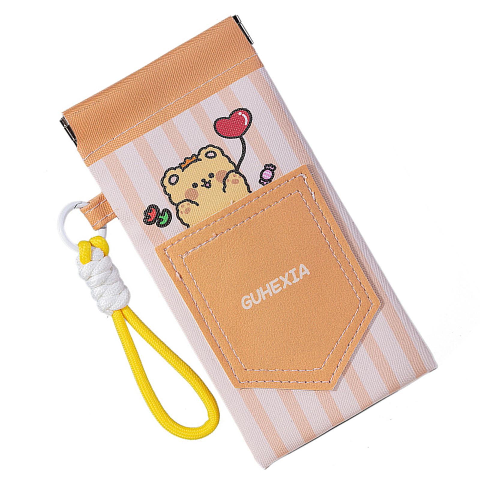 

Короткий Короткий Ремешок на Запястье Чехол для Очков С Надежной Застежкой Водонепроницаемый Держатель из ПУ Кожи Для Солнцезащитных Очков и Аксессуаров для Очков жёлтый