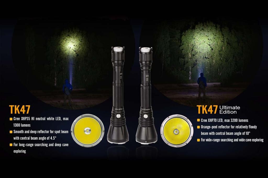 FENIX TK47UE XHP70 LED Maximum Brightness 3200 Lumens TK47UE Flashlight,