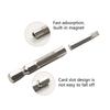 2Pcs Hex Shank Adapter Converts 6.35mm 1/4Inch To 4mm Bits Socket Holder Screwdriver Inserts Bit Adapter Converters
