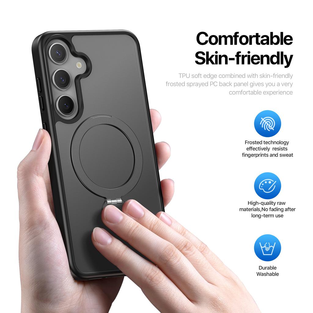 Für Samsung Galaxy S25+ Hülle DUX DUCIS Yind Serie PC+TPU Handyhülle Kompatibel mit MagSafe mit Aufsteller