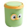 Desktop Trash Can with Lid Cute Cartoon Design Portable Mini Garbage Can for Home Bedroom Bedside