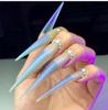Nail Art Show, Salon, Nail Art, 120 Stück, erweiterte künstliche Nagelfarbe, Farbflecken/transparente, natürliche Nail Art, lange Übung