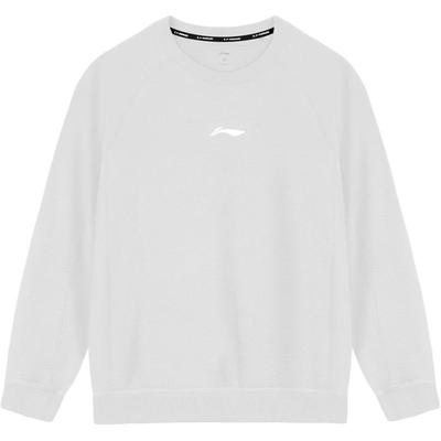 Li Ning CBA Wiosna i Jesień Prosty Modny Przyjazny dla Skóry Oddychający Okrągły Dekolt Bluza z Kapturem Top Sportowy Fitness Unisex topy AWDVF67-2