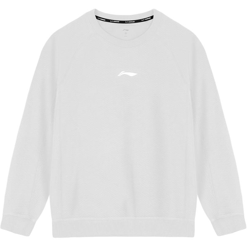 

Li Ning CBA Весна-Осень Простая Мода Приятный к коже Дышащий Пуловер Худи с круглым вырезом Фитнес Спортивный топ Унисекс топы AWDVF67-2