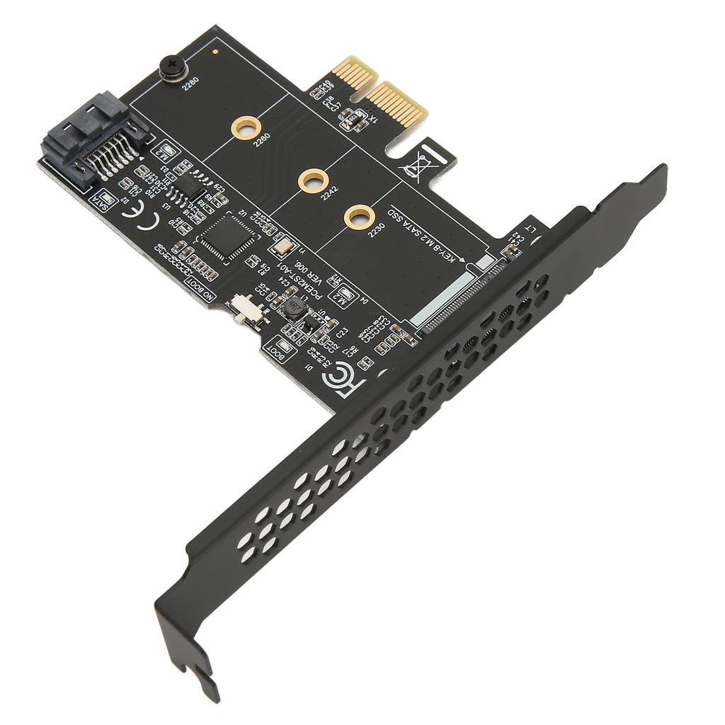 PCIE to SATA Expansion Card 6Gbps PCIE to SATA3.0 M2 NGFF Expansion Card Adapter Card for WinXP for Win7 8 10 11 for