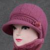 Hat Female God Mother Knitted Wool Hat Grandma Piled Thick Warm Elderly Cold Cotton Hat