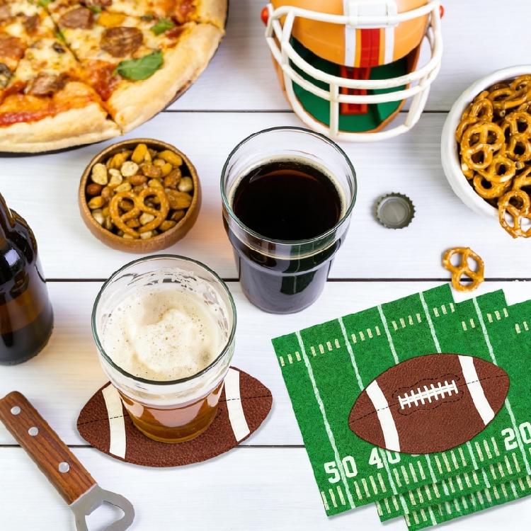 100 Premium American Football Themed Napkins For Sports Activities Team Gatherings And Outdoor Meals
