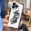 Ink Wash Painting Dragon Clear Phone Case For Realme 15 5 6 7 7I 8 8I 9 9I 10 11 12 NOTE 70 C75 C71 C67 C65 C55 C53 C35 C33 Case