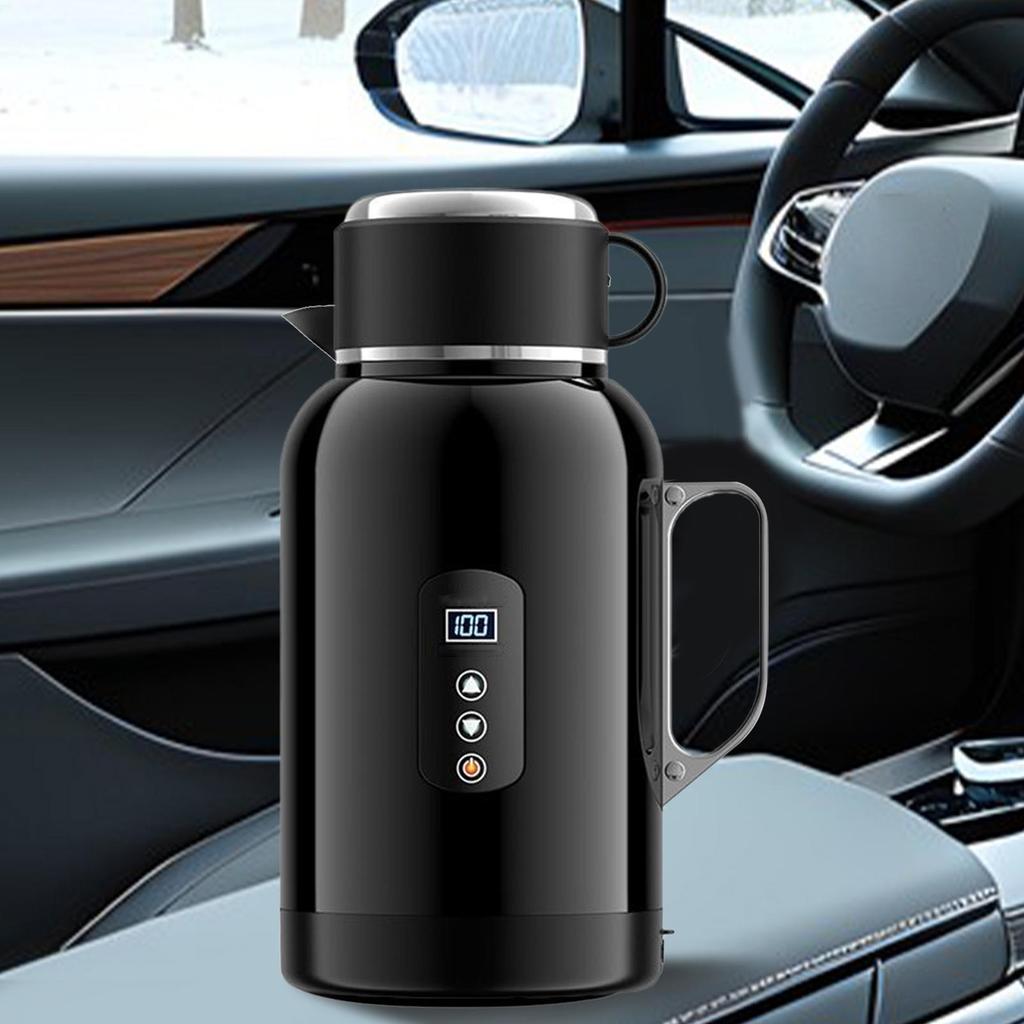 12V24V Car Electric Kettle Portable Car Heating Cup 1500Ml Electric Tea Pots Intelligent Adjustable Temperature Thermal Cup
