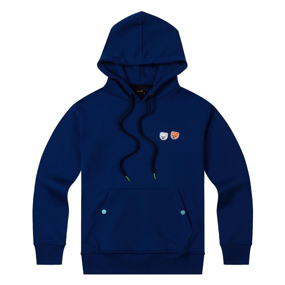 Seriver Pome Two Patch Hood Nv Navy/Xl