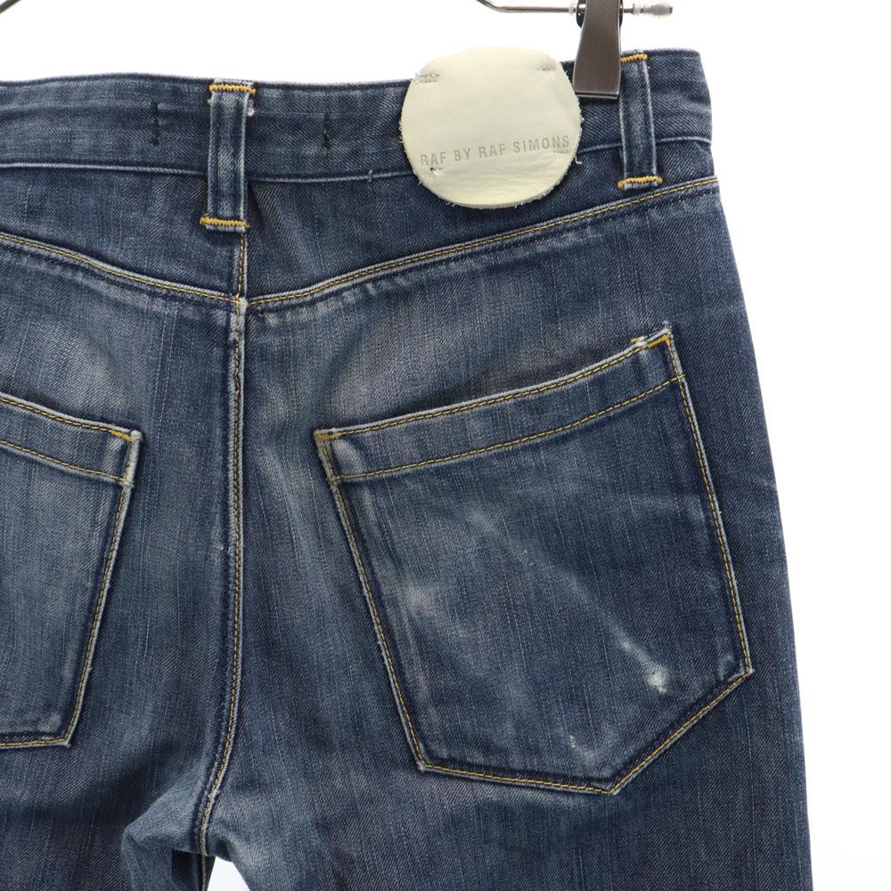 RAF BY RAF SIMONS Straight denim pants W28 Navy Jeans Button Fly Men's Used