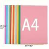 100 Sheets 10 Colors  A4 Origami Paper Double Sided Color Easy Fold Paper for Beginner Craft Paper Crane Kid Handmade Stationery