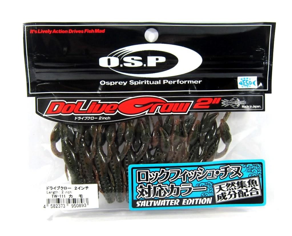 

Мягкая приманка OSP Dolive Craw 2 дюйма Salt TW-111 (0893)