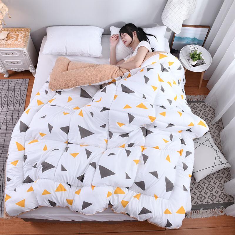 Flannel Sherpa Fleece Warm Winter Quilt