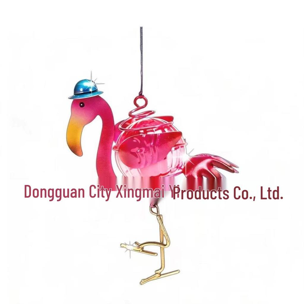 Solar Flamingo Pendant: Creative Animal Landscape Ornament & Decorative Atmosphere Light