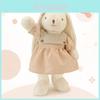 Adorable Hugging Bunny Plush Toy In Cute Coffee Color With Long Ears For Kids