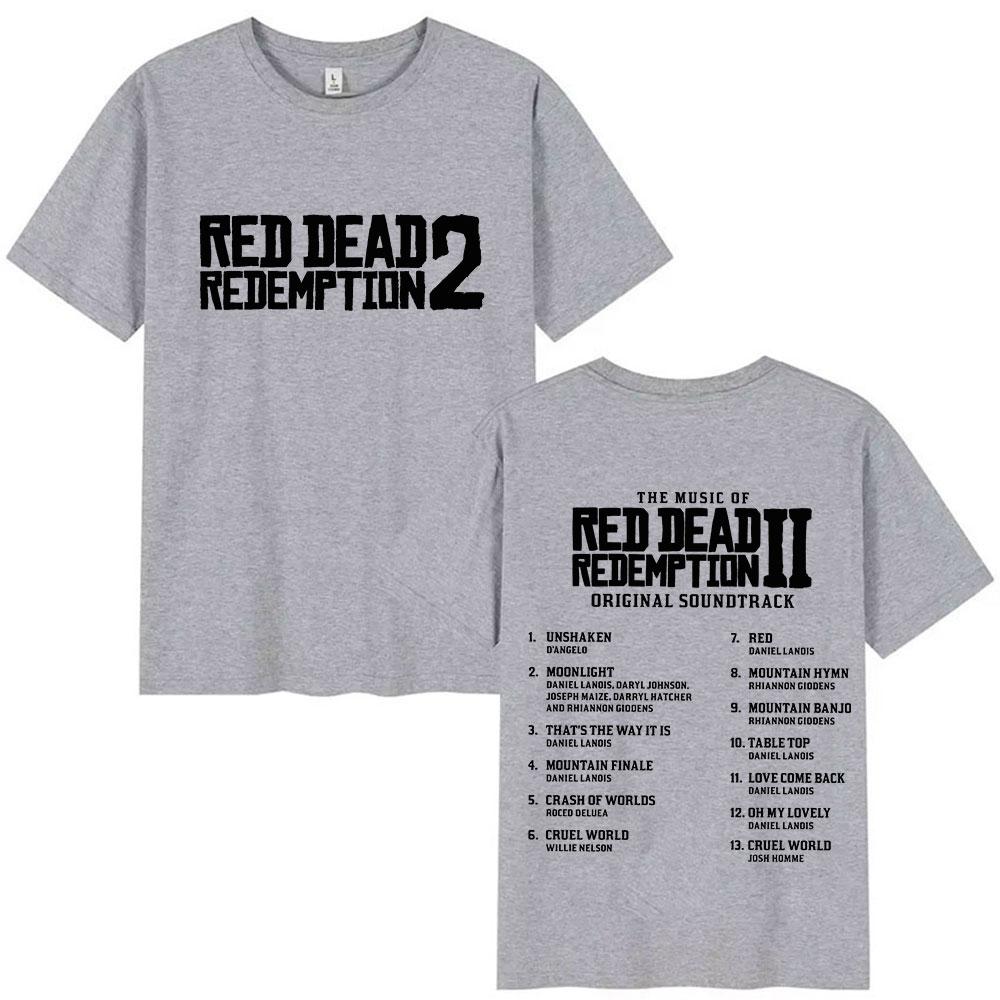 Tricoul grafic Red Dead Redemption 2 pentru bărbați și femei este un bestseller în vara 2025. Top de vară cu imprimeu, 100% bumbac pur